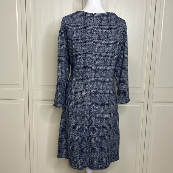 41 Hawthorn Knit A-Line Navy Stretch Size XL Navy Blue/White Pockets Long Sleeve - Picture 7 of 14